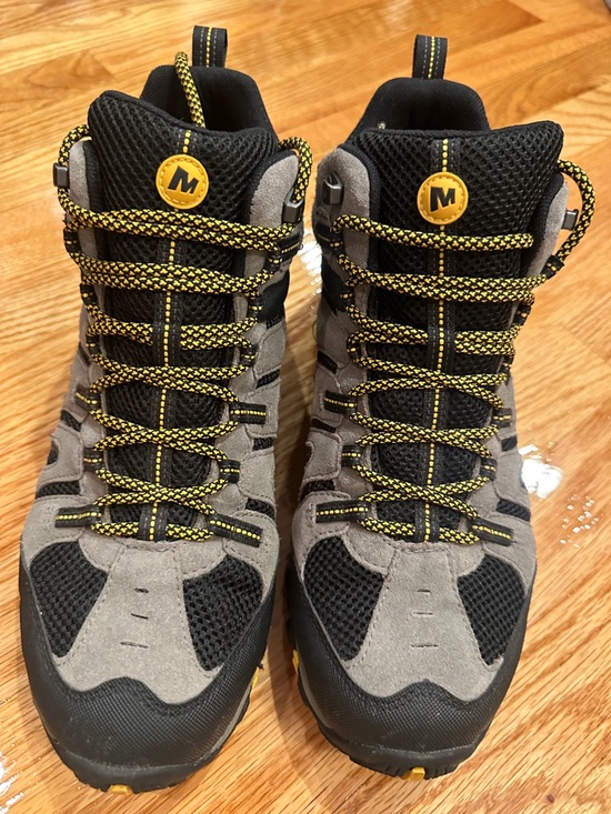 Merrell Other - Merrell Black and Gray Athletic Shoes with Yellow Accents